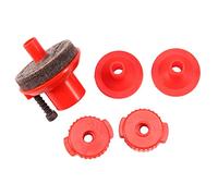 Rheross Kit de batería Hi-Hat soporte para platillos de liberación rápida, accesorios de repuesto para tambor, color rojo