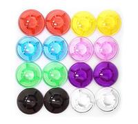 Rheross Paquete de 16 tapas de pedal de efecto de guitarra multicolores estilo para pedal de pedal de efecto de guitarra