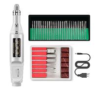 Rheross Taladro eléctrico de uñas, de uñas, kit de taladro de E para uñas acrílicas, taladro de esmalte de uñas,