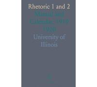 Rhetoric 1 and 2: Manual and Calendar, 1919 1920