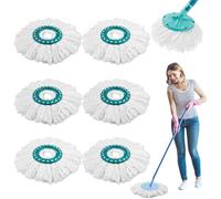 RHHGHY 6 Piezas para Leifheit Clean Twist Disc Mop Ergo 2 Fibras Sistema Kit, para Leifheit Recambio para Mopa, per Todo Tipo de Suelos, Partículas de Suciedad