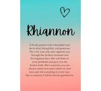 Rhiannon: A Welsh, personalised journal notebook for women, a great notebook for journaling, goal setting and to do lists, the perfect birthday gift for her
