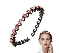 Rhineau Strip Para Mujeres, Tira De Diamantes De Diamantes De | Clips De Pelo De De Flor De Ciruela Para Mujeres | Peine De Corrugación Que No Es De Ventaja, Ayuda Para Lavar La Cara, P