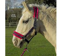 Rhinegold 345-S-NVY/PINK Crystal Star-Juego de Collar y Cuerda, Azul Marino y Rosa, Shetland