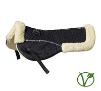 Rhinegold 448-f-bk/Nat Media Almohadilla de Piel de Lujo, Unisex, Negro/Natural, Plein