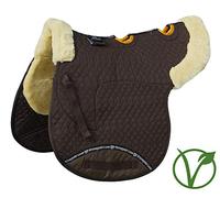 Rhinegold 453-p-brn/Nat Numnah ventilado de Piel de Lujo, Unisex, marrón/Beige, Pony