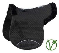 Rhinegold 454-P-BK/BK Luxe Fur Numnah Cover Case, Unisex Adulto, Negro/Negro, Pony