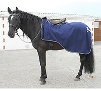 Rhinegold Alfombra Bordada para Montar, Azul Marino, Pony