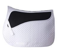 Rhinegold Pressure Pad Saddle Cloth-Full-White Tela para sillín, Blanco, Plein
