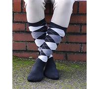 Rhinegold Cool & Dry Calcetines de equitación con suela acolchada, para hombre, color negro y gris