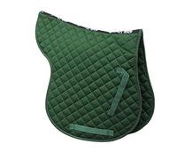 Rhinegold Cotton Quilted Numnah-COB-Green, Verde