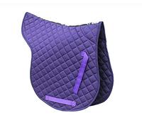 Rhinegold Cotton Quilted Numnah-COB-Purple, Morado