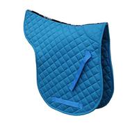 Rhinegold Cotton Quilted Numnah-Full-Turquoise, Turquesa, Plein