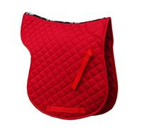Rhinegold Cotton Quilted Numnah-Pony-Red, Rojo
