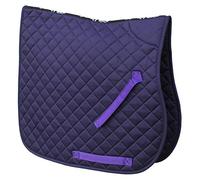 Rhinegold Cotton Quilted Saddle Cloth-COB-Purple Tela para sillín, 0 Unidades, Morado