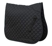 Rhinegold Cotton Quilted Saddle Cloth-Full-Black Tela para sillín, 0 Unidades, Negro, Plein