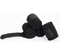Rhinegold Elasticated Training Bandages-Black Vendajes, Negro, Talla única