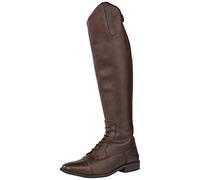 Rhinegold Elite Luxus - Botas de equitación de cuero con cordones marrones