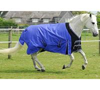 Rhinegold Elite Storm Ruginc Neck Cover-Mediumweight 200gsm Polyfill Alfombra de Exterior, Zafiro, 6'0"