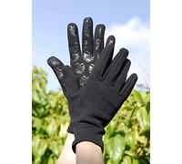 Rhinegold Fleece Lined Yard and Riding Gloves-Extra Large-Black Guantes, Negro
