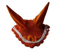 Rhinegold Fly Veil/Noise Muffler-Full Velo de Mosca, Rojo (Tangerine), Plein
