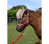 Rhinegold Juego de Collar y Cuerda de Unicornio, Pony, Color Rojo