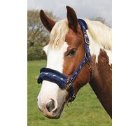 Rhinegold Logo Headcollar Fleece Trim-Full-Blue Cuello de Cabeza, Unisex Adulto, Azul, Plein