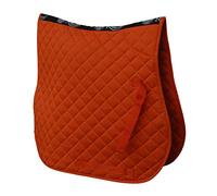 Rhinegold Cotton Quilted Saddle Cloth-Pony Tela para sillín, Rojo (Tangerine)
