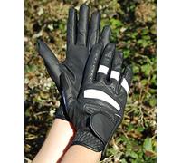 Rhinegold Pro Riding Gloves-Small-Black/White Guantes, Negro/Blanco