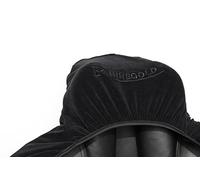 Rhinegold Stretch Jersey Saddle Cover-Black Cubierta para sillín, Negro, Talla única