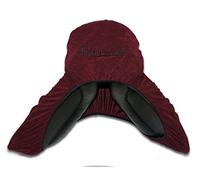 Rhinegold Stretch Jersey Saddle Cover-Dark Red Cubierta para sillín, Rojo Oscuro, Talla única