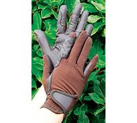 Rhinegold Super Stretch Mesh Back Guante-Extra Grande-Marrón