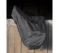 Rhinegold Waterproof Ride On Saddle Cover-Black Funda Impermeable para sillín, Color Negro, Unisex, Talla única