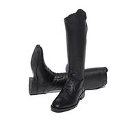 Rhinegold Young Rider Elite Luxus - Botas de equitación de piel suave, Black, 4 (EU37)