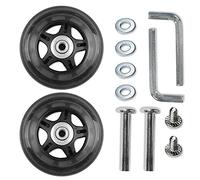 Rhinenet - 2 ruedas de repuesto OD 80 mm, de reparación para equipaje, maleta, de 80 x 24 x 6,1 mm