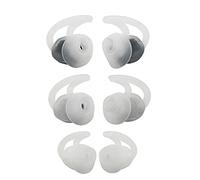 Rhinenet Almohadillas de repuesto compatibles con Bose QC20 QC20i QC30 SIE2i IE2 IE3 SoundSport auriculares intraurales con aislamiento de ruido SoundSport (blanco)