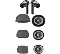 Rhinenet Puntas de oreja para Samsung Galaxy Buds3 Pro (se adapta a la funda de carga) funda compacta, consejos de repuesto ultra cómodos para Samsung Galaxy Buds Pro 3 (gris silicona, S+M+L)