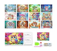Rhinestone Art 2027-2028 Calendar Pen Included Crafting Relaxing Ornament
