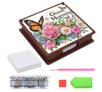 Rhinestone Art Box,Handmade Storage 3D Cat Dog Shapes Accessory - Sticky Note Holder - for Family Friends Adults Men Women Home Office Study Memo