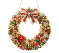 Rhinestone Art Christmas | 2D Acrylic DIY Cute Crystal Wreath Kit