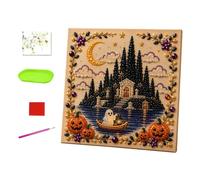 Rhinestone Art Kit - Halloween Decor Pre-Printed Seasonal Fall Decoration
