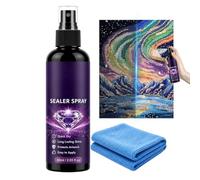 Rhinestone Art Sealant 60 ml 120 ml Painting Brightener | Quick Drying Crafting Glue Spray | Diamond Art Sealant For Rhinestone Projects | Fast Dry Finishing Coat For Beginners Artists Adults |