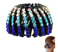 Rhinestone Bird Hair Clip - Birds Hair Claw With Sparkling Rhinestones, 1 x Expandable Hairs Holder, Colorful Fashion Bun Maker, Donut Bun Accessory For Women And Girls, Stylish Styling Tool