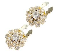 Rhinestone Button Clips | Shirt Button Covers | Bling Button Clips | Shirt Sleeve Accessories | Clothes Buttons Clips | Durable and Comfortable for Both Women and Girls in Parties, Dinners & More