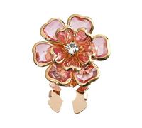 Rhinestone Button Covers - Decorative Flower Cufflinks | Shirt Button Covers | Antique Bronze Alloy Design, Sparkling Rhinestone Detail | Elegant Jewelry For Blouse Suit Dress