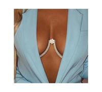 Rhinestone Chain Bra Crystal Body Chains Compatible Women Necklace Sexy Bikini Nightclub Body Chain Jewelry