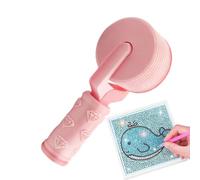 Rhinestone Craft Roller | 4.02In Ergonomic Gem Art Pressing Tool 3D Printed | Comfortable Handle Embroidery Press Accessory Precision Smoothing | DIY Art Painting Crafts