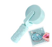 Rhinestone Craft Roller | 4.02In Ergonomic Gem Art Pressing Tool 3D Printed | Comfortable Handle Embroidery Press Accessory Precision Smoothing | DIY Art Painting Crafts