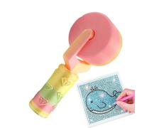 Rhinestone Craft Roller | 4.02In Ergonomic Gem Art Pressing Tool 3D Printed | Comfortable Handle Embroidery Press Accessory Precision Smoothing | DIY Art Painting Crafts