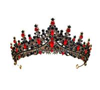 Rhinestone European Bridal Crown - Princess Dress & Photography Headband Accessory, One Size, Madera de agar, Sin gemas.